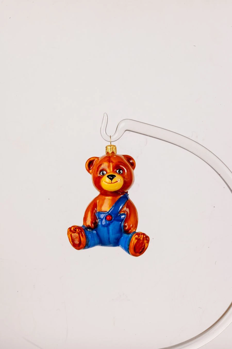 Handcrafted Glass Christmas Ornament "Bear