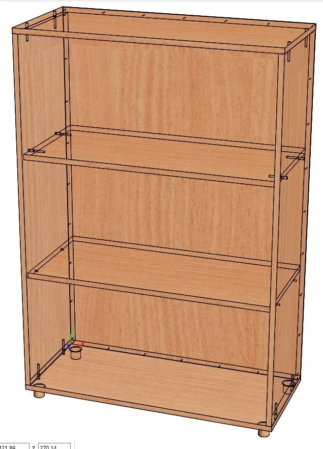 ST-2 Shelving Unit with 3 Open Shelves