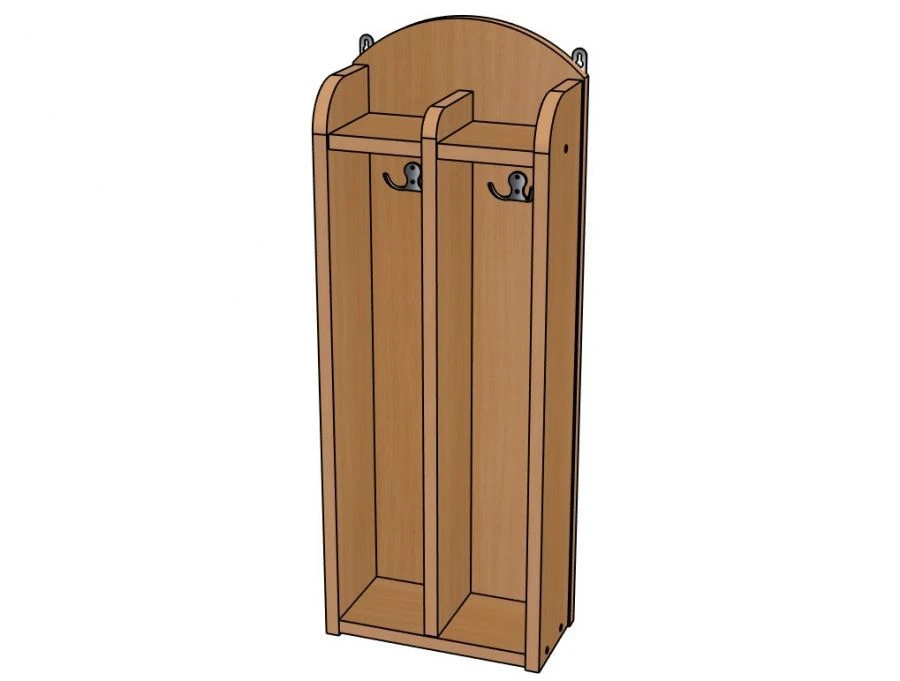 شماعة الملابس رقم 1 "مويودير"، MDF، 2 قسم / SHD30