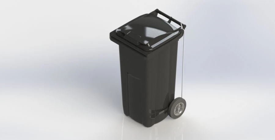 حاوية القمامة المتنقلة سعة 120 لتر - الفن. 23.C21