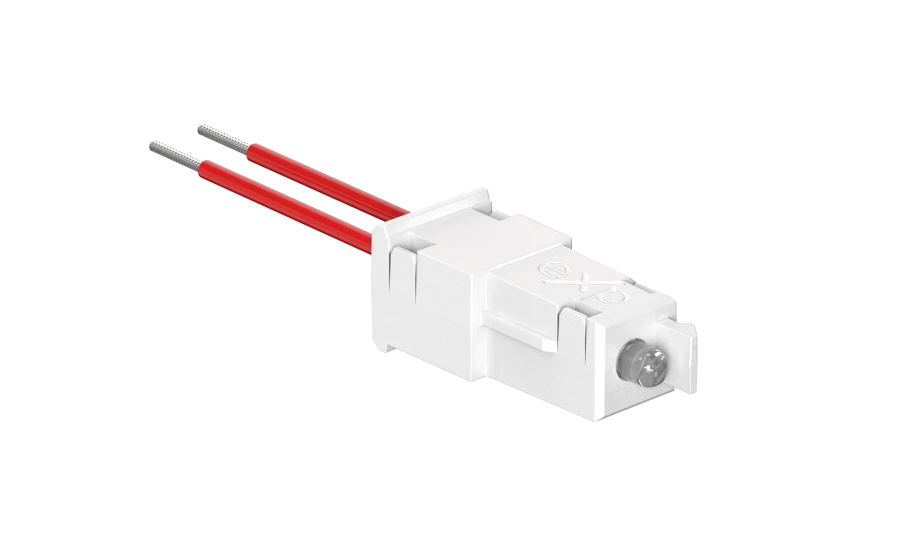 LED Indicator with Wires, 230V AC, White, Model 72182.0