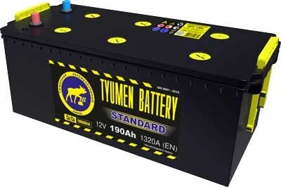 Lead Starter Battery TYUMEN BATTERY 6СТ-190LR STANDARD