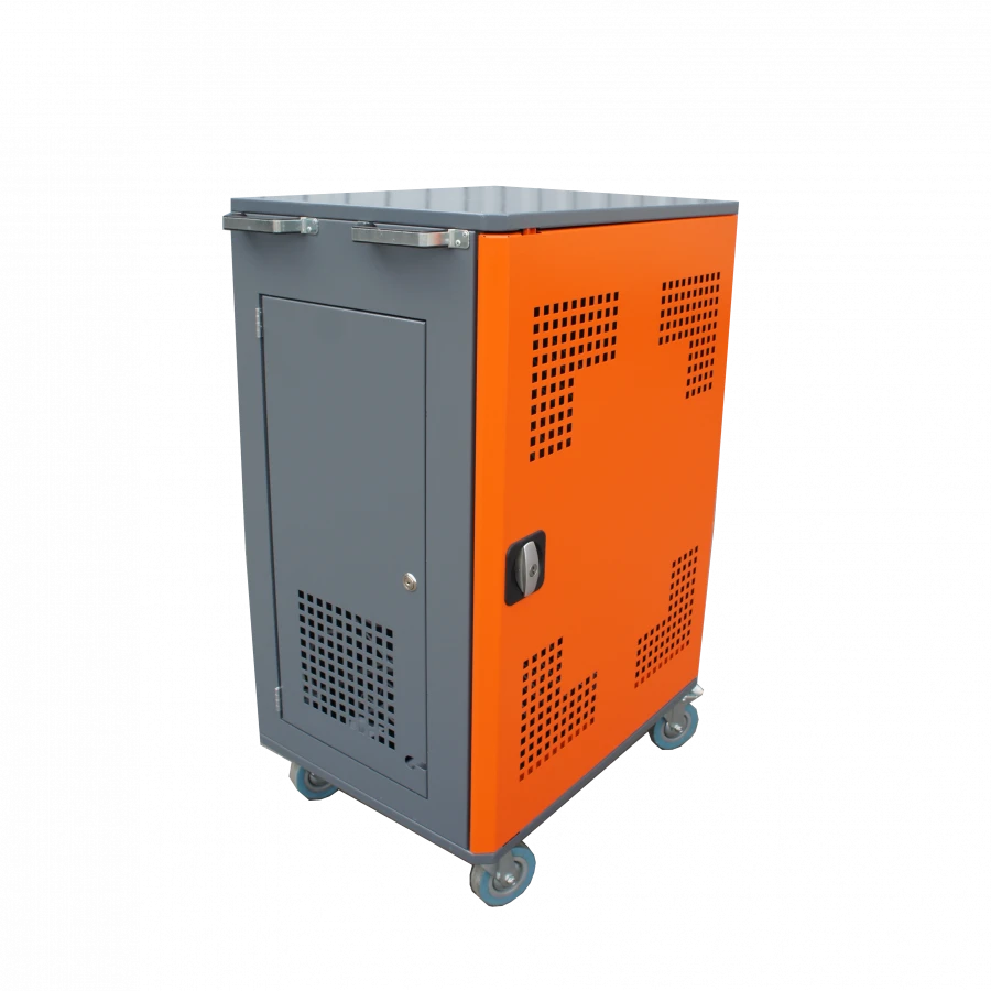 Mobile storage cart with charging system for laptops and tablets SC-N20-A