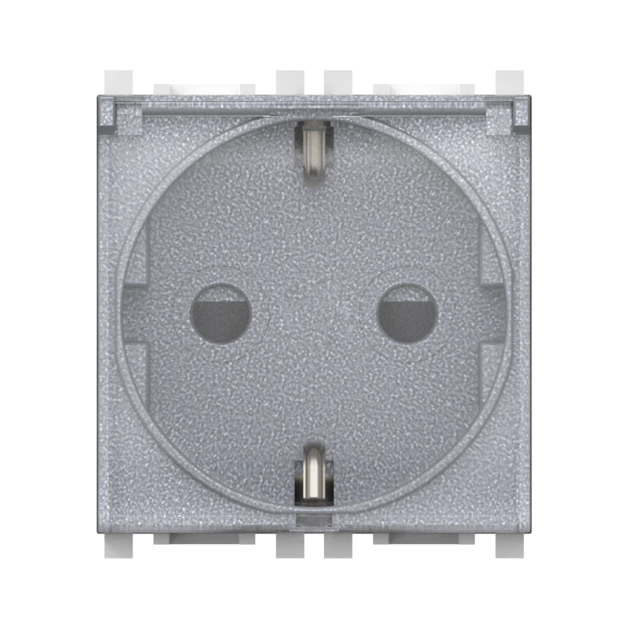 CADUCEUS ALING Experience Hidden Installation Socket with Grounding and Shutter, 16A, 2M