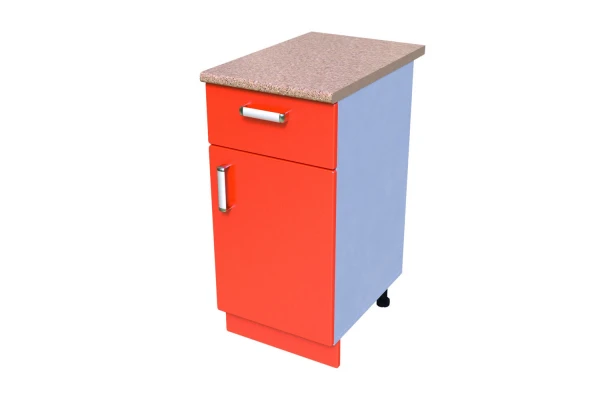 Kitchen Table-Cabinet KS-14 with Door and Drawer