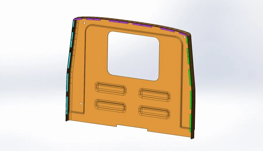 Composite Front Panel Assembly for Vehicles - AP 4208-5303106-02