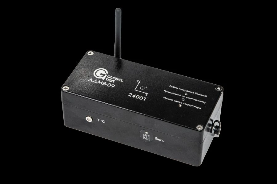 Autonomous Vibration Load Recorder with Built-in Sensor ADM-09