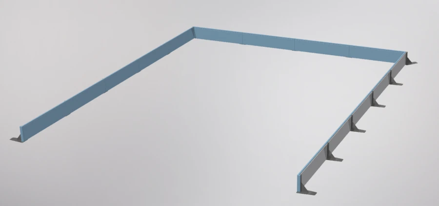 وسادة توقف النواة لرمي الجلة