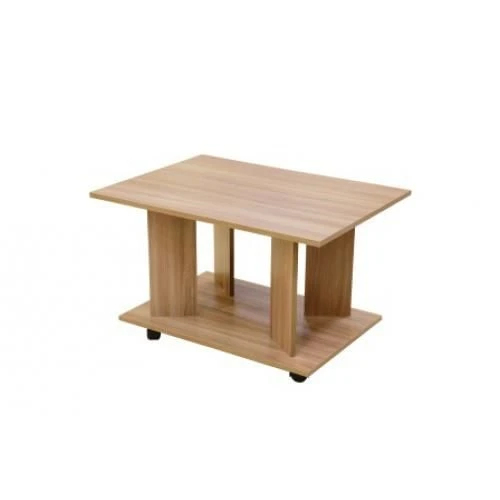 Coffee Table with PVC Edging and Wheel Base