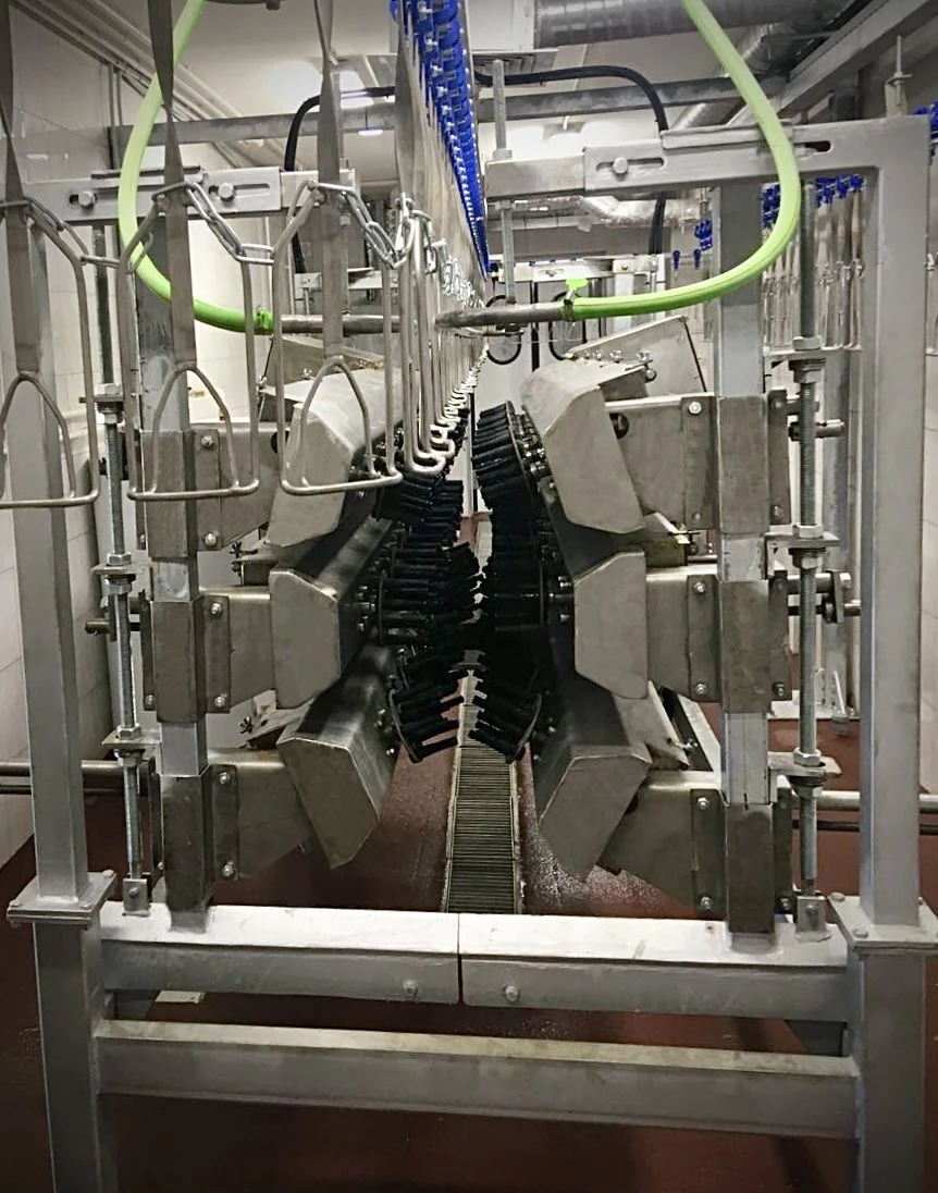 آلة نزع الريش مع 24 قرص من الفولاذ المقاوم للصدأ