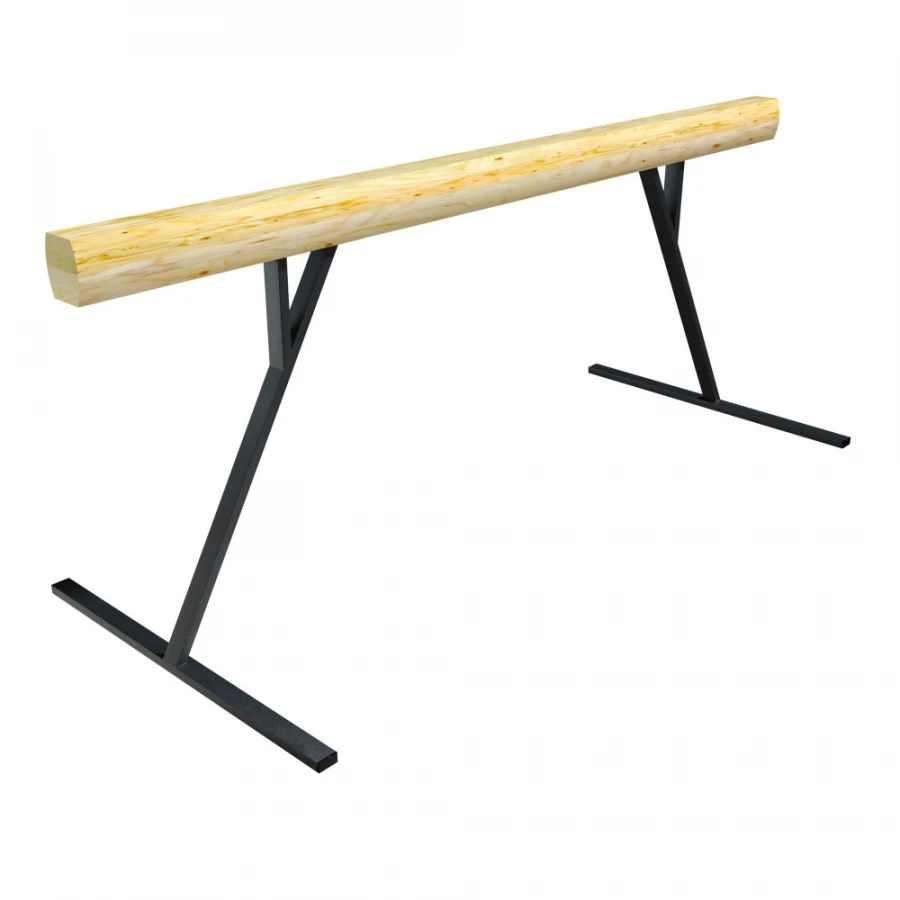 High Gymnastics Beam with Steel Supports