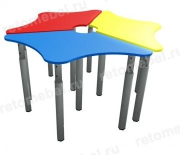 طاولة ديزي قابلة للتعديل (3 أجزاء) بحافة PVC