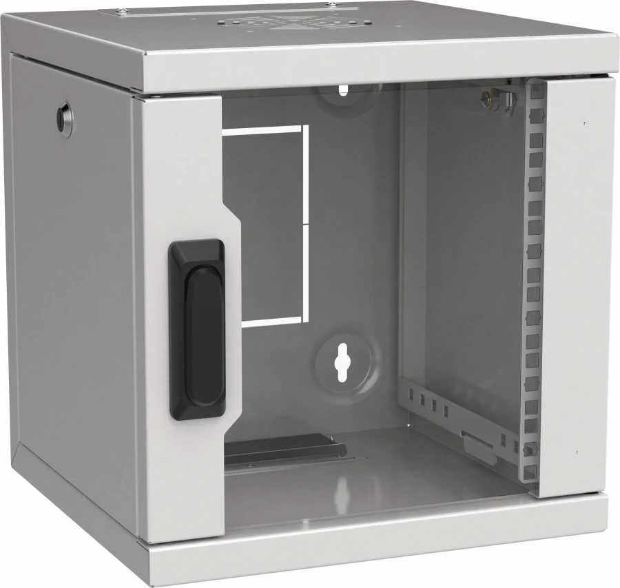 ITK LINEA WS 10" Wall Cabinet 6U 320x310mm Glass Door Grey
