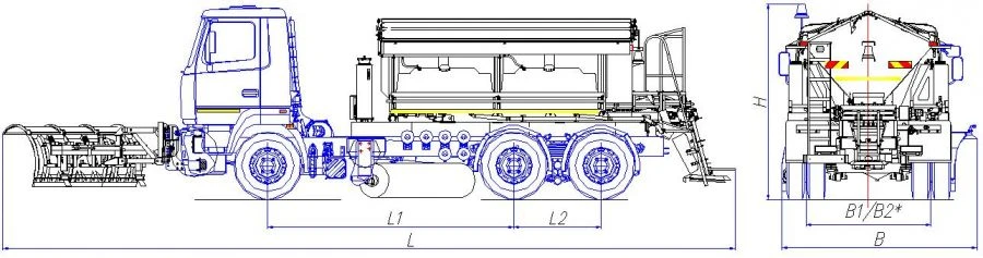 ماكينة صيانة الطرق مع معدات الشتاء MK-3531-10