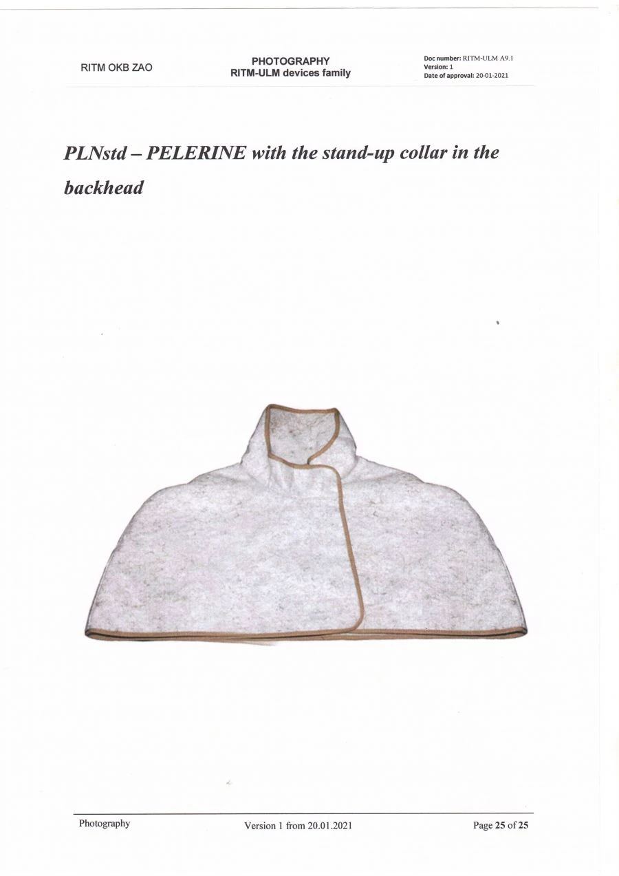 Multilayer Therapeutic Device Based on Metallized Film "RITM-ULM" / Cape