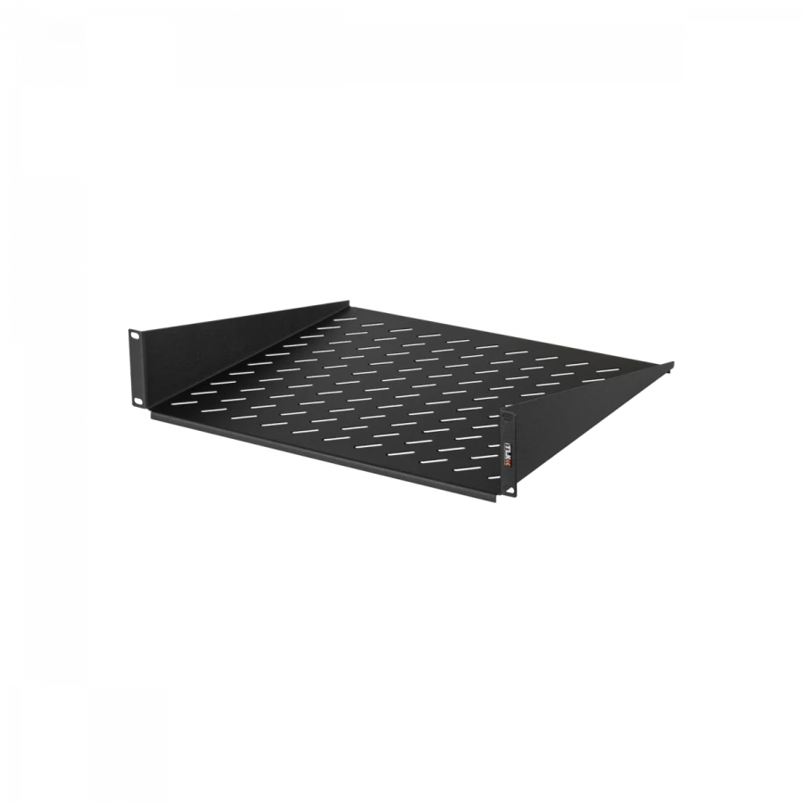 Front Shelf 19 inches, 2U, 600mm Depth, Black, TLK-SHFR-600-BK