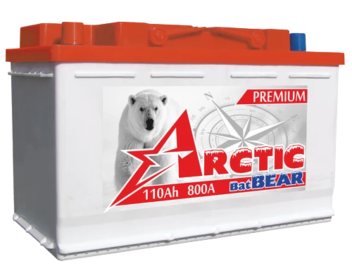Lead Acid Starter Battery for Internal Combustion Engines 12V Arctic BatBEAR 6ST-100