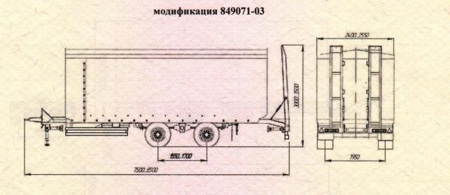 مقطورة نقل المعدات الخاصة تعديل 849071-03