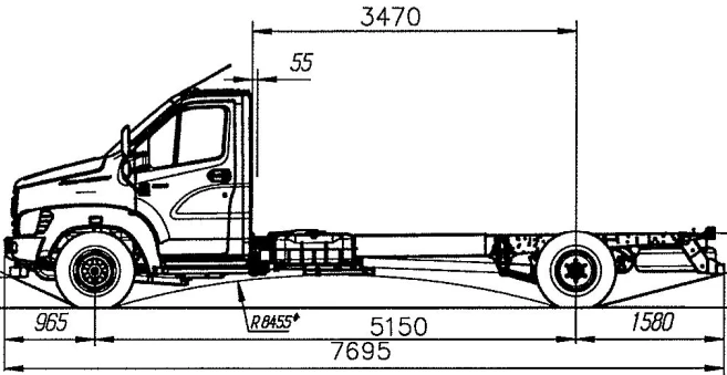 C41RB3 Modification Chassis - Euro-3 Diesel Engine