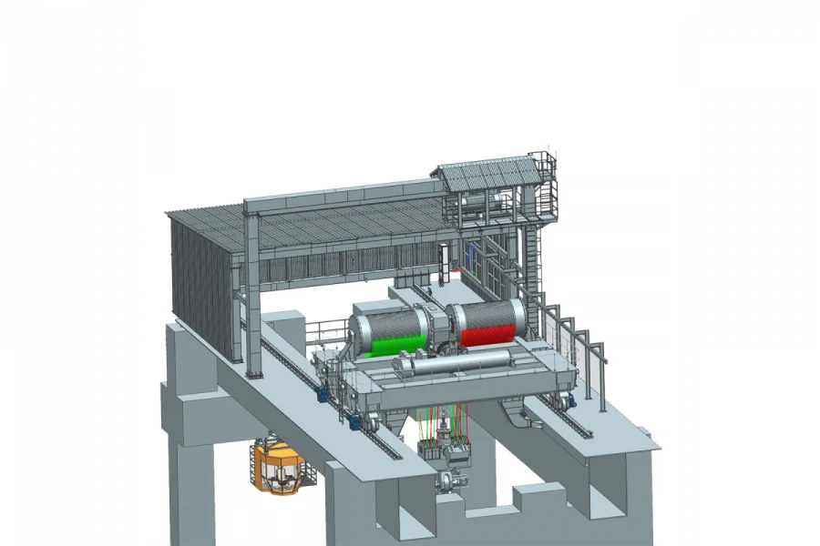 Loading Ramp Crane with Capacity of 350(190) / 32t
