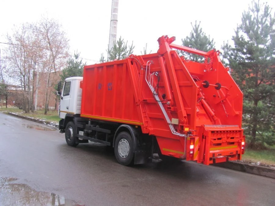 Rear-Loading Garbage Truck KO-427-34 (based on MAZ chassis: 5340C2, 534025)