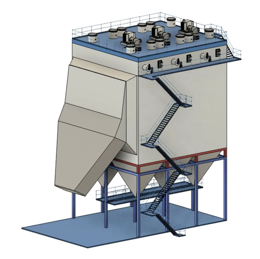 TTS Horizontal Dry Electrofilter 3x3.0-1x13.2-11.5-400