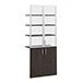 Madrid Paper Storage Cabinet with Glass Doors