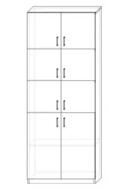 رف تخزين مغلق للكتب والمستندات RL 03/07