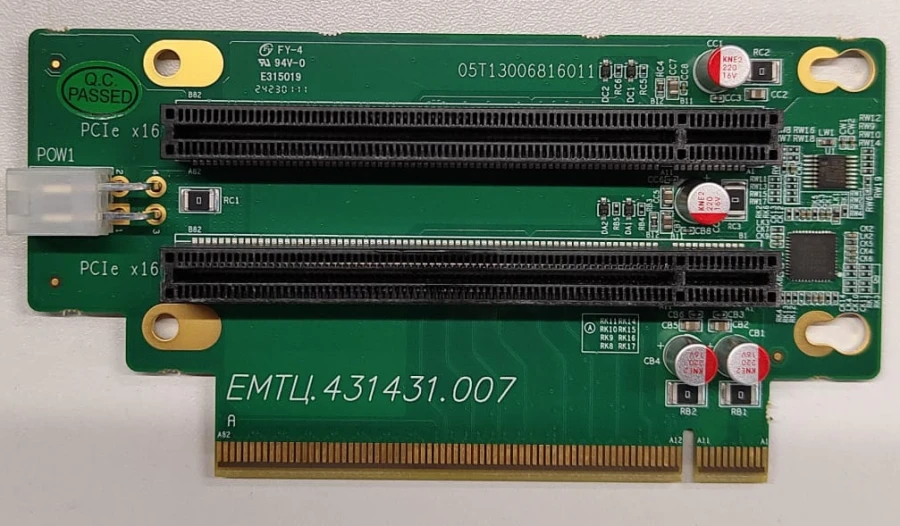 PCIe 4.0 x16 Right Angle Riser Extension Board EMTЦ.431431.007
