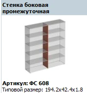 Intermediate Side Wall Matrix Model FS 608