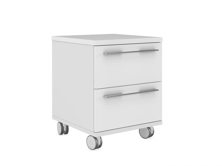 Mobile Cabinet with Two Drawers, Art. EMP201.HGW