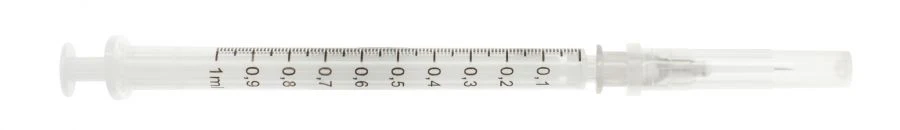 حقنة التوبركولين للاستخدام مرة واحدة مع إبرة 0.4 × 13 مم