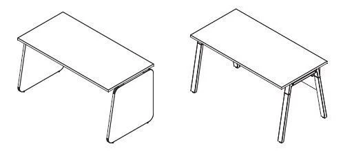 Office Desk Set, "Line" Series