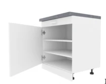 Kitchen Floor Cabinet with Drawer, Model "MS MEBEL