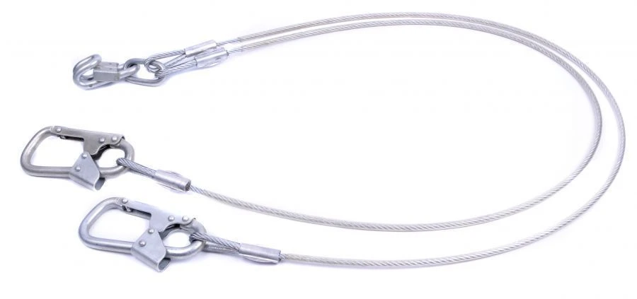 Dual-Leg Fall Protection Harness Connector Strap