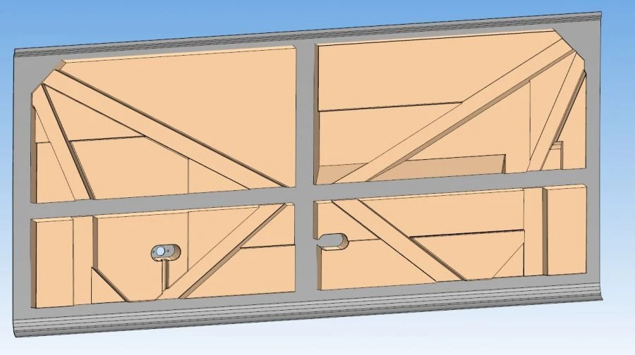 لوحة خلفية متوسطة مع تجميع الرغوة 6282-401-5402503-15
