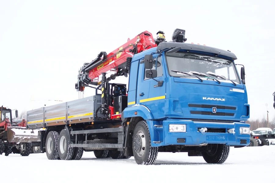 Multi-functional Truck with Hydraulic Crane MKMA on KAMAZ 43118 Base 41K37G-LA