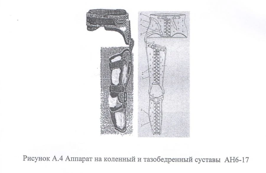 Knee and Hip Joint Orthosis Device AN6-17