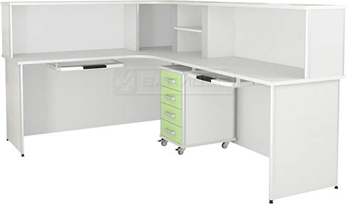 Medical Post with Aluminum Profile and Four Drawers - Post-3K