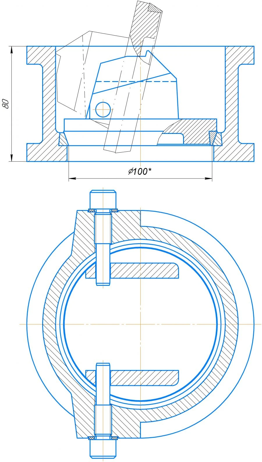 Non-Slam Check Valve DN 100 Model 19ch01br