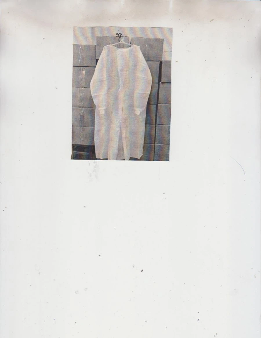 رداء جراحي غير معقم، مقاس 46-48، لون أزرق