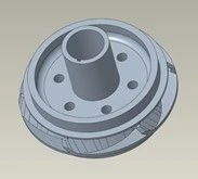 Compression Impeller DN1750, 0.68 inch Shaft, Ni-Resist, No Support Washers