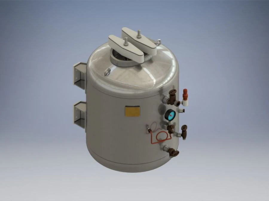 Welded Ship Air Reservoir for Pressure Storage