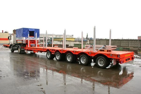 High-Frame Five-Axle Semi-Trailer 9942H5 for Heavy Loads