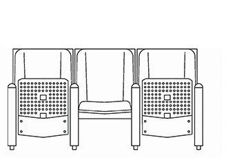 Comfortable Auditorium Chair for Spectators