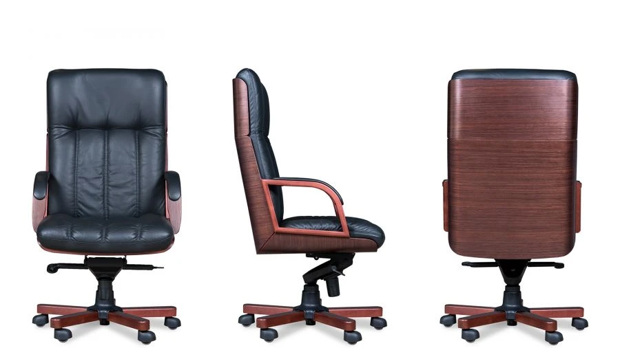 Bonn Office Chair - Natural Veneer Design