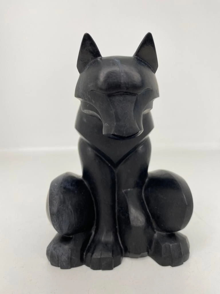 Artistic Stone Carving "Wolf" (Jade)