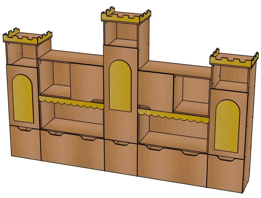 رف تخزين متعدد الاستخدامات للأنشطة في رياض الأطفال - موديل SZ78