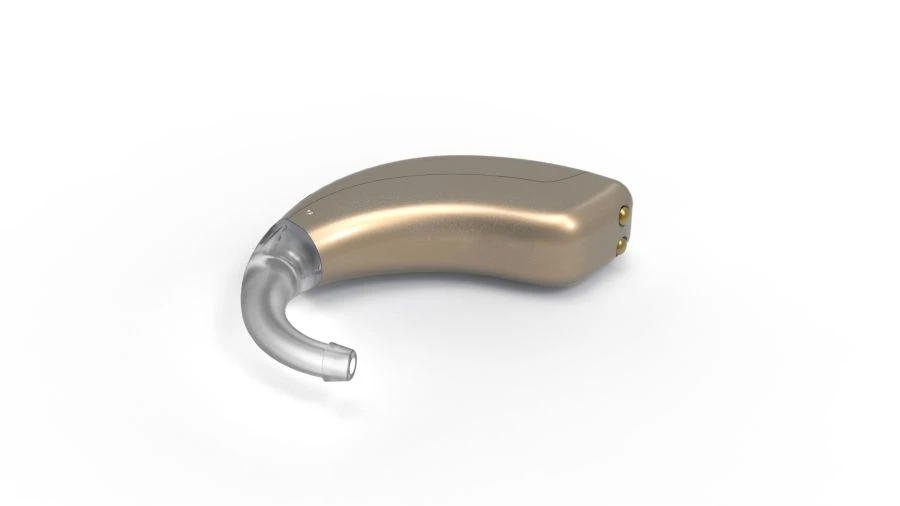Digital Programmable Behind-the-Ear Hearing Aid "Prima" with Built-in Battery