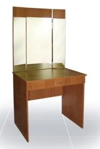 Makeup Vanity Table with Lockable Drawers and Mirrors